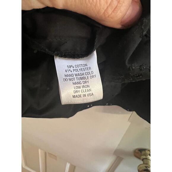 Pearl by Lela Rose Black One Shoulder Top Sz. 4 - Picture 5 of 6